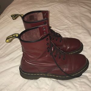Oxblood Doc martens in great condition!
